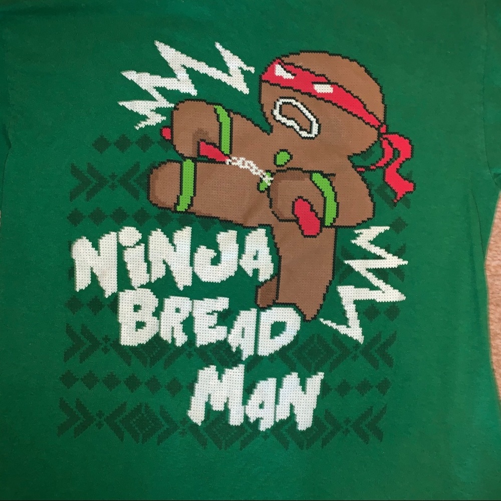 Ninja Bread Man Christmas Holiday Graphic T
